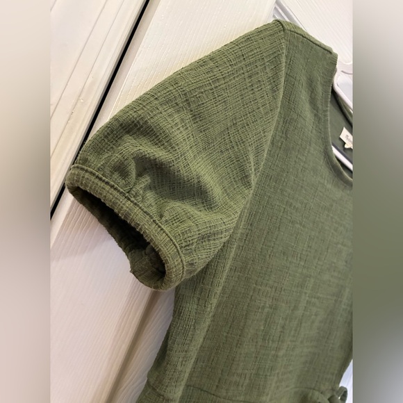 Madewell Forest Green Mini Dress - Picture 5 of 11